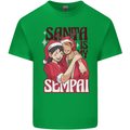 Santa is My Sempai Funny Anime Christmas Xmas Kids T-Shirt Childrens Irish Green