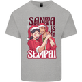 Santa is My Sempai Funny Anime Christmas Xmas Kids T-Shirt Childrens Sports Grey