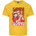 Santa is My Sempai Funny Anime Christmas Xmas Kids T-Shirt Childrens Yellow