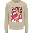 Santa is My Sempai Funny Anime Christmas Xmas Mens Sweatshirt Jumper Sand