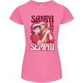 Santa is My Sempai Funny Anime Christmas Xmas Womens Petite Cut T-Shirt Azalea
