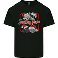 Santa's Fave Cats and Dogs Christmas Xmas Kids T-Shirt Childrens Black
