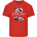 Santa's Fave Cats and Dogs Christmas Xmas Kids T-Shirt Childrens Red