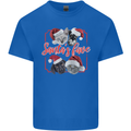 Santa's Fave Cats and Dogs Christmas Xmas Kids T-Shirt Childrens Royal Blue