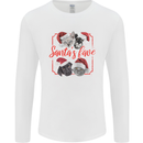 Santa's Fave Cats and Dogs Christmas Xmas Mens Long Sleeve T-Shirt White