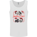 Santa's Fave Cats and Dogs Christmas Xmas Mens Vest Tank Top White