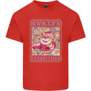 Santa's Favourite HO Funny Hippy Trippy Christmas Mens Cotton T-Shirt Tee Top Red