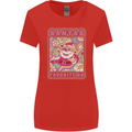 Santa's Favourite HO Funny Hippy Trippy Christmas Womens Wider Cut T-Shirt Red