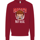 Santa's Not Real Funny Christmas Bah Humbug Xmas Kids Sweatshirt Jumper Red