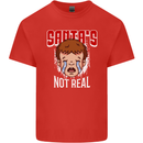 Santa's Not Real Funny Christmas Bah Humbug Xmas Mens Cotton T-Shirt Tee Top Red