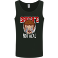 Santa's Not Real Funny Christmas Bah Humbug Xmas Mens Vest Tank Top Black