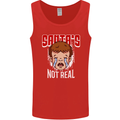 Santa's Not Real Funny Christmas Bah Humbug Xmas Mens Vest Tank Top Red