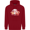 Santa v Jesus Video Game Style Christmas Xmas Childrens Kids Hoodie Red