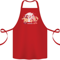 Santa v Jesus Video Game Style Christmas Xmas Cotton Apron 100% Organic Red