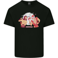 Santa v Jesus Video Game Style Christmas Xmas Kids T-Shirt Childrens Black