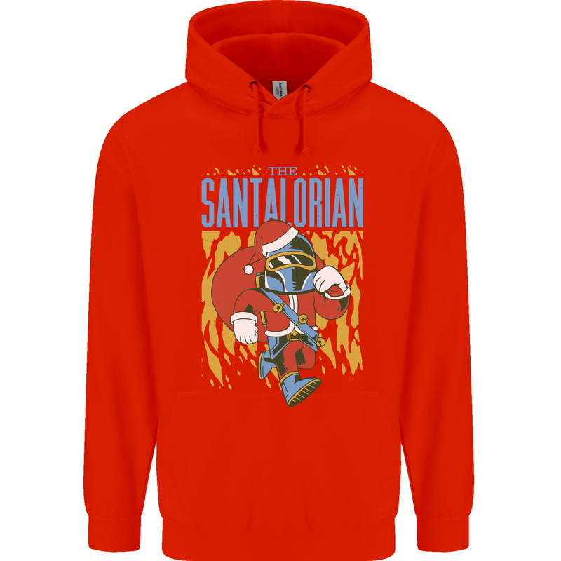 Santalorian Funny Christmas Parody Xmas Childrens Kids Hoodie Bright Red