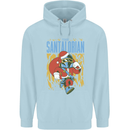 Santalorian Funny Christmas Parody Xmas Childrens Kids Hoodie Light Blue