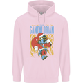 Santalorian Funny Christmas Parody Xmas Childrens Kids Hoodie Light Pink