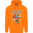 Santalorian Funny Christmas Parody Xmas Childrens Kids Hoodie Orange