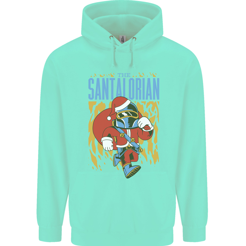Santalorian Funny Christmas Parody Xmas Childrens Kids Hoodie Peppermint