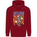 Santalorian Funny Christmas Parody Xmas Childrens Kids Hoodie Red