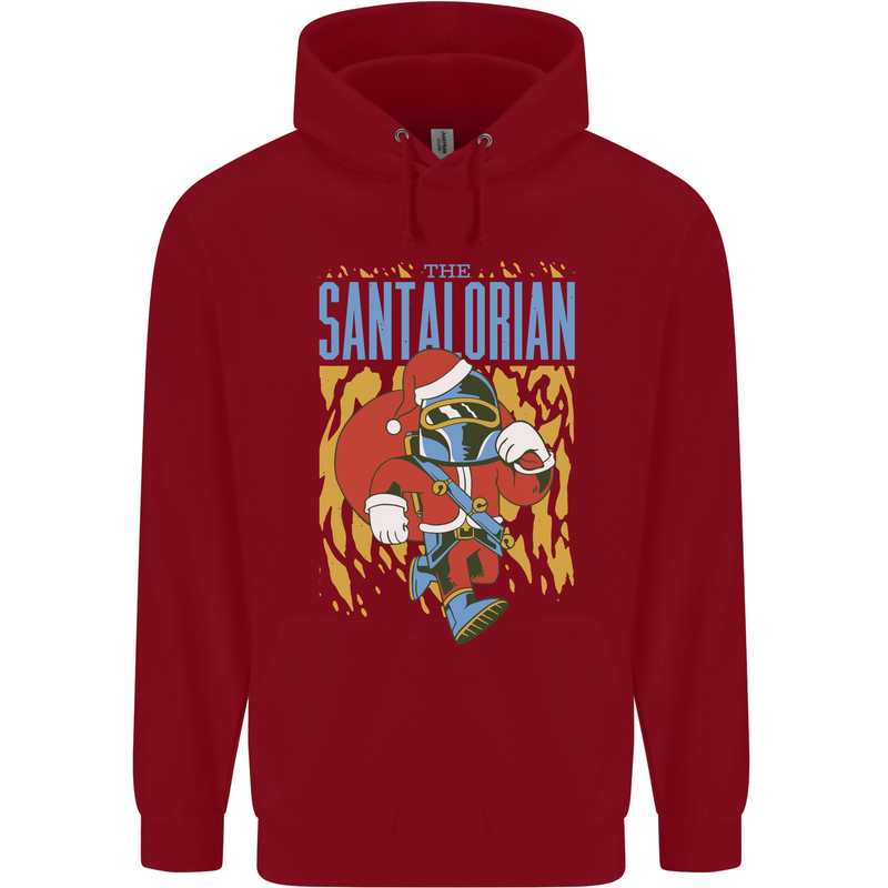 Santalorian Funny Christmas Parody Xmas Childrens Kids Hoodie Red