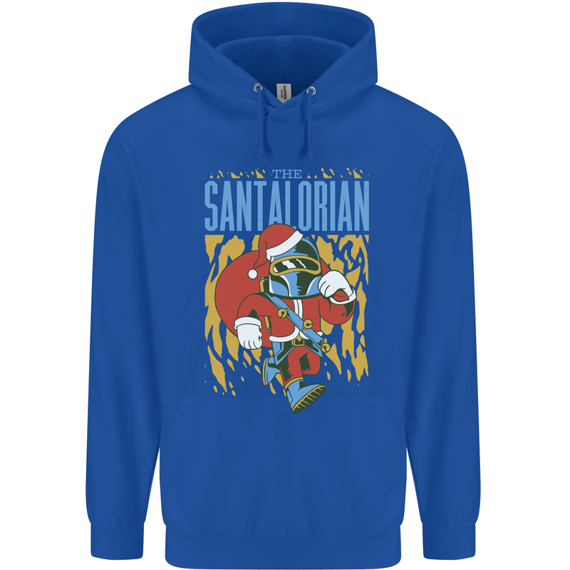 Santalorian Funny Christmas Parody Xmas Childrens Kids Hoodie Royal Blue