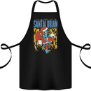 Santalorian Funny Christmas Parody Xmas Cotton Apron 100% Organic Black
