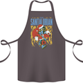 Santalorian Funny Christmas Parody Xmas Cotton Apron 100% Organic Dark Grey