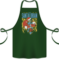 Santalorian Funny Christmas Parody Xmas Cotton Apron 100% Organic Forest Green