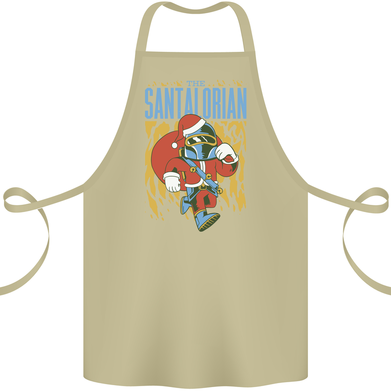 Santalorian Funny Christmas Parody Xmas Cotton Apron 100% Organic Khaki