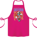 Santalorian Funny Christmas Parody Xmas Cotton Apron 100% Organic Pink