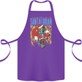 Santalorian Funny Christmas Parody Xmas Cotton Apron 100% Organic Purple