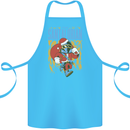 Santalorian Funny Christmas Parody Xmas Cotton Apron 100% Organic Turquoise