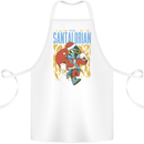 Santalorian Funny Christmas Parody Xmas Cotton Apron 100% Organic White