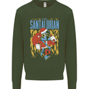Santalorian Funny Christmas Parody Xmas Kids Sweatshirt Jumper Forest Green