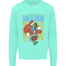 Santalorian Funny Christmas Parody Xmas Kids Sweatshirt Jumper Peppermint