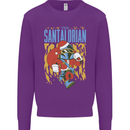Santalorian Funny Christmas Parody Xmas Kids Sweatshirt Jumper Purple