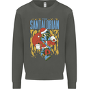 Santalorian Funny Christmas Parody Xmas Kids Sweatshirt Jumper Storm Grey