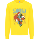 Santalorian Funny Christmas Parody Xmas Kids Sweatshirt Jumper Yellow