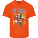 Santalorian Funny Christmas Parody Xmas Kids T-Shirt Childrens Orange