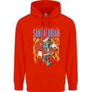 Santalorian Funny Christmas Parody Xmas Mens 80% Cotton Hoodie Bright Red