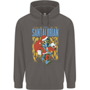 Santalorian Funny Christmas Parody Xmas Mens 80% Cotton Hoodie Charcoal