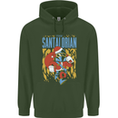 Santalorian Funny Christmas Parody Xmas Mens 80% Cotton Hoodie Forest Green