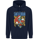 Santalorian Funny Christmas Parody Xmas Mens 80% Cotton Hoodie Navy Blue