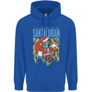 Santalorian Funny Christmas Parody Xmas Mens 80% Cotton Hoodie Royal Blue