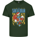 Santalorian Funny Christmas Parody Xmas Mens Cotton T-Shirt Tee Top Forest Green