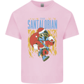 Santalorian Funny Christmas Parody Xmas Mens Cotton T-Shirt Tee Top Light Pink