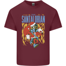 Santalorian Funny Christmas Parody Xmas Mens Cotton T-Shirt Tee Top Maroon