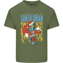 Santalorian Funny Christmas Parody Xmas Mens Cotton T-Shirt Tee Top Military Green